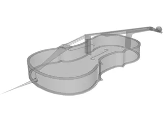 Violin 3D Model preview