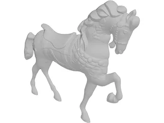 Horse Sculpture 3D Model preview