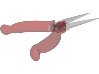 Craftsman Needle Nose Pliers 3D Model preview
