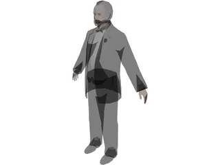 Godfather Don Carleone 3D Model preview