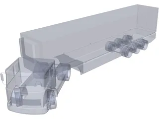 European Truck 3D Model preview