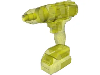 DeWalt Cordless Impact 3D Model preview