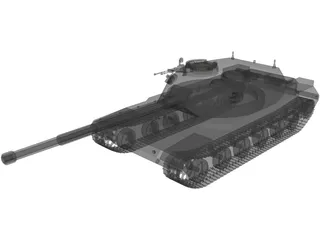 T-102 Russian Heavy Tank 3D Model preview