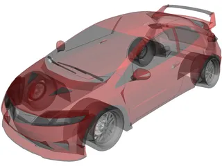 Honda Civic [Tuned] 3D Model preview