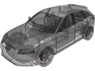 Audi RS3 8PA Sportback 3D Model preview