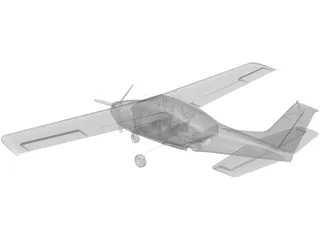 Cessna 172 3D Model preview