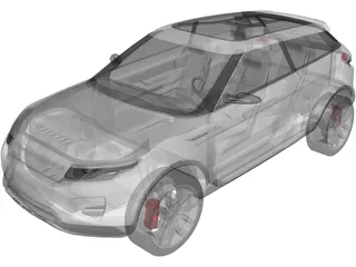 Land Rover LRX Concept (2008) 3D Model preview
