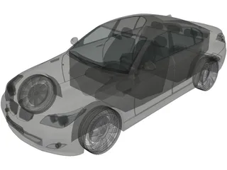 BMW 5-series E60 3D Model preview