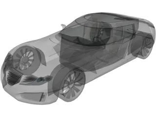 Saab Aero X Concept 3D Model preview