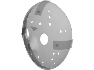 Jason Hockey Goalie Mask 3D Model preview