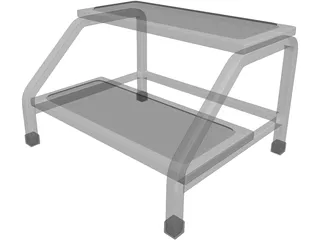 Doctor Office Little Stair 3D Model preview