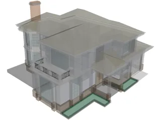 Villa 3D Model preview