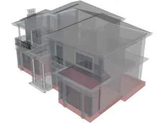 Villa 3D Model preview