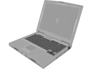 Notebook 3D Model preview