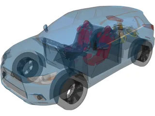 Mitsubishi Outlander 2011 [Tuned] 3D Model preview