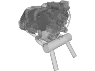 UL260i Engine 3D Model preview