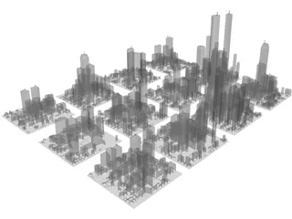 Cityscape Collection 3D Model preview