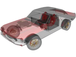 Ford Mustang (1967) [Tuned] 3D Model preview