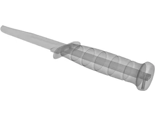 KA-BAR Knife 3D Model preview