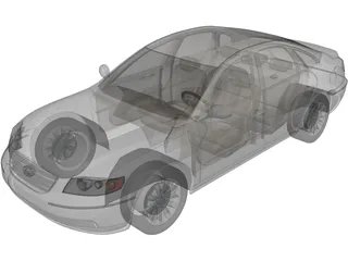 Hyundai Azera (2009) 3D Model preview