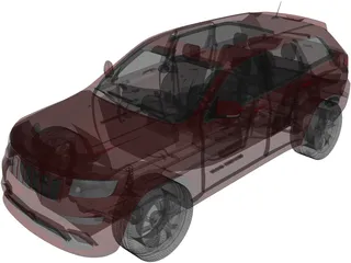Jeep Grand Cherokee SRT8 (2012) 3D Model preview