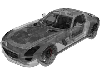 Mercedes-Benz SLS AMG (2011) 3D Model preview