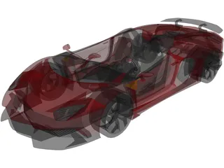 Lamborghini Aventador J 3D Model preview