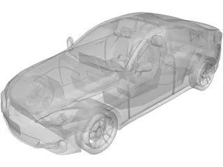Lexus IS 200d (2011) 3D Model preview