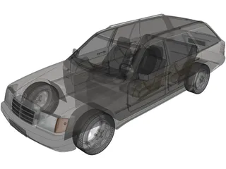 Mercedes-Benz E-Class Kombi 3D Model preview