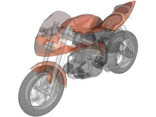 Honda CB150R 3D Model preview