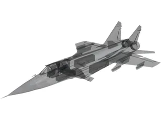 MiG-31 Foxhound 3D Model preview