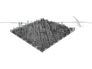 LA Downtown 3D Model preview