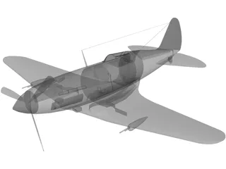 MiG-3 3D Model preview