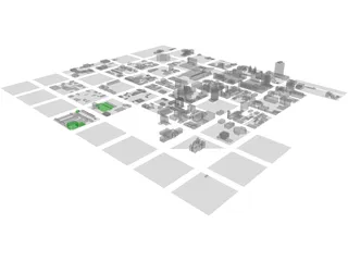 Salt Lake City Downtown 3D Model preview