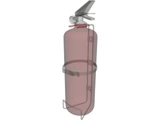 Fire Extinguisher 3D Model preview