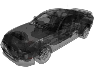 Ford Mustang Shelby GT500 (2013) 3D Model preview