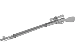 Mosin-Nagant 3D Model preview