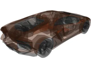 Lamborghini Aventador LP700-4 (2012) 3D Model preview