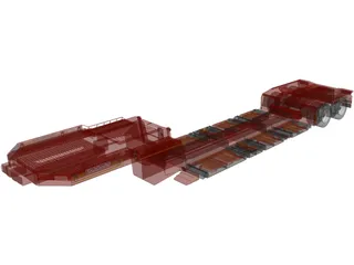 Goldhofer Trailer 3D Model preview