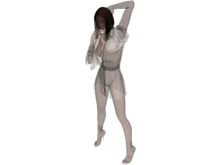 Lady 3D Model preview