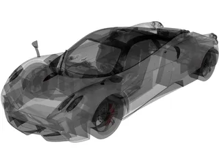Pagani Huayra (2012) 3D Model preview
