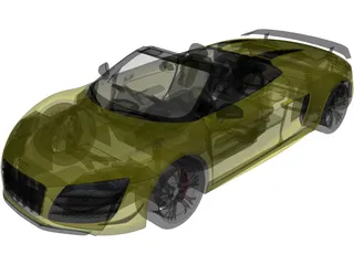 Audi R8 GT Spyder (2012) 3D Model preview