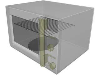 Microwave Oven 3D Model preview