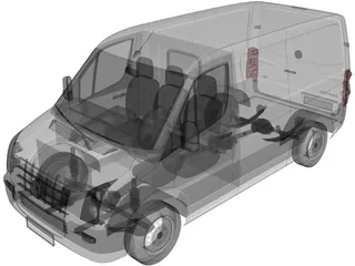 Volkswagen Crafter TDi 3D Model preview
