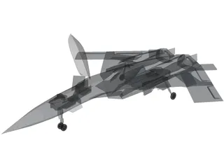 JAS-41 Vampyren Unofficial Concept 3D Model preview