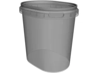 Bucket Container 3D Model preview