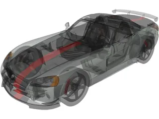 Dodge Viper SRT-10 ACR Soft Top 3D Model preview