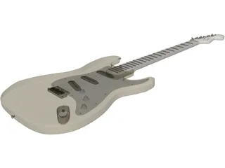 Fender Stratocaster Electric Guitar 3D Model preview