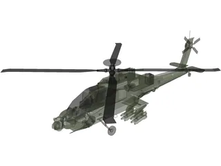 Boeing AH-64D Apache Longbow 3D Model preview