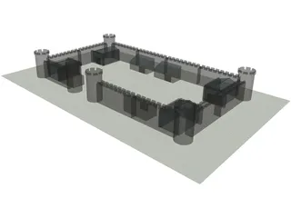 Castle 3D Model preview